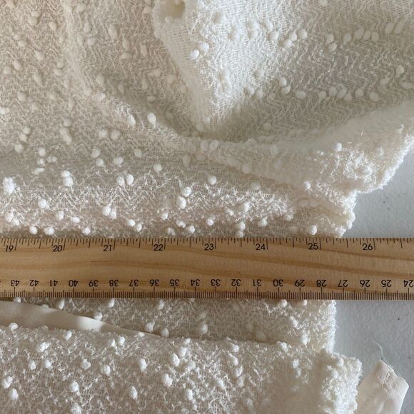 APT.9 Long Sleeve Vneck Sequined Top Knit Ivory Plus Size 2X Stretch - Picture 8 of 12